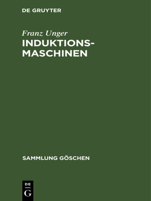 cover image of Induktionsmaschinen